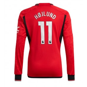 Maillot de foot Manchester United Rasmus Hojlund #11 Domicile 2023-24 Manche Longue